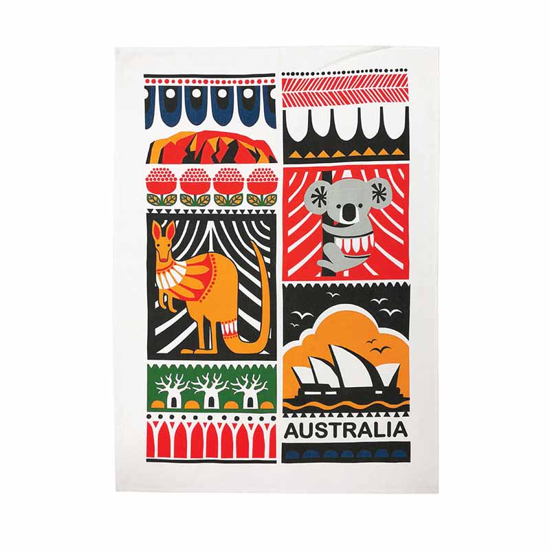Tea Towel Australia Scandi