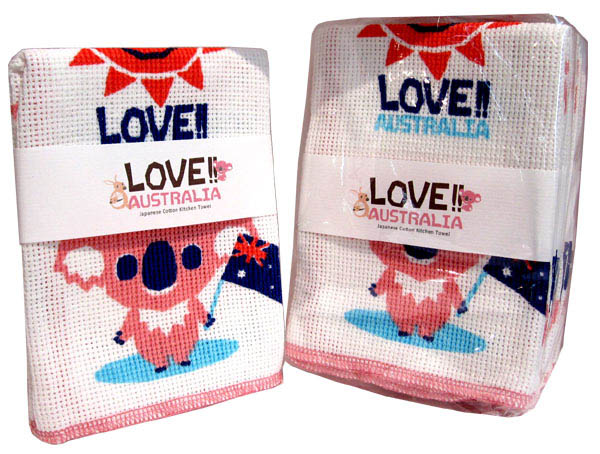 Kitchen Towel (Pink Koala & Sun)