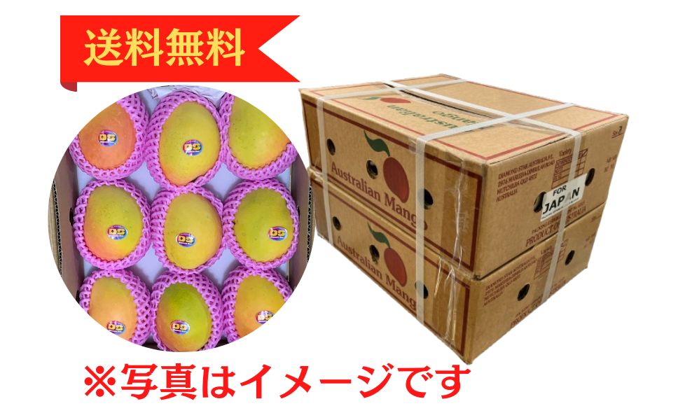 【早割】オーストラリア産プレミアムマンゴー 約6.6kg (12~24玉 : 日本配達のみ) 【早割】オーストラリア産プレミアムマンゴー 約6.6kg (12~24玉 : 日本配達のみ)