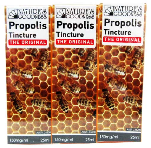 プロポリスティンクチャー15% (150mg/ml) 25ml x 3本セット プロポリスティンクチャー15% (150mg/ml) 25ml x 3本セット