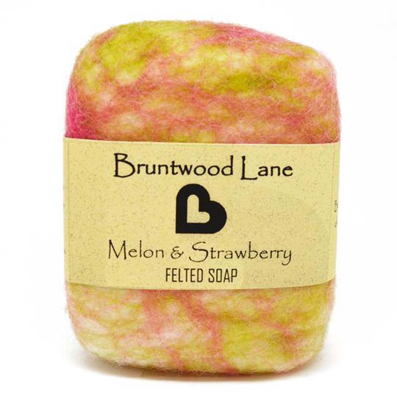 Felted Soap Melone & Strawberry