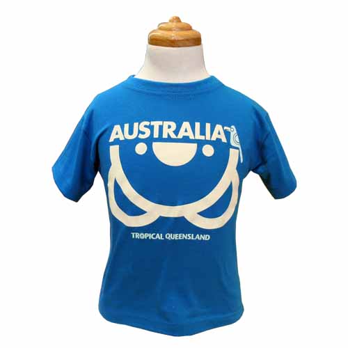 Kids Upside Down Koala T-Shirt (Aqua)